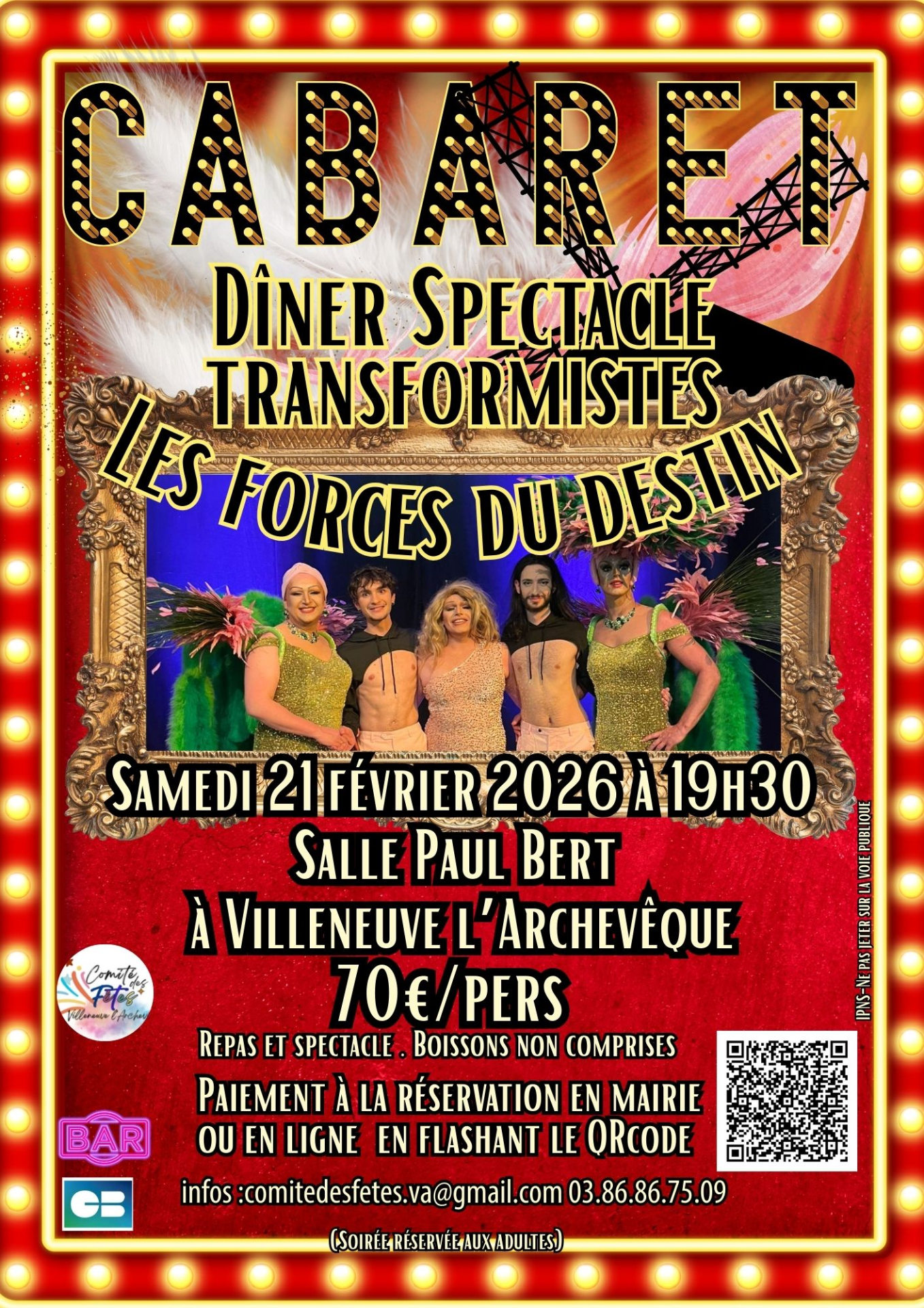 CABARET Villeneuve l'Archevêque 2026